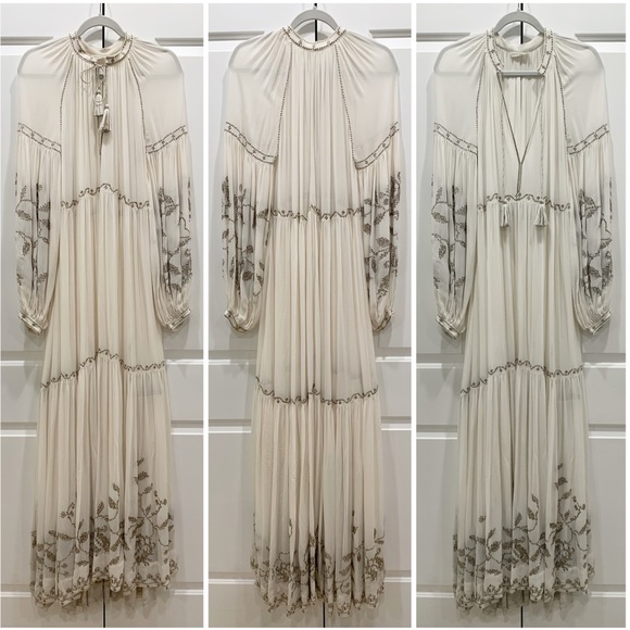 Ulla Johnson Dresses & Skirts - Ulla Johnson Tiana Silk Embroidered Maxi Dress NEW